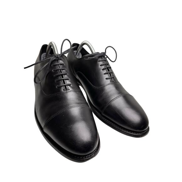 Thursday Boot Co The Executive Men Sz 10 Black Leather Cap Toe Oxford Dress Shoe - Picture 11 of 16